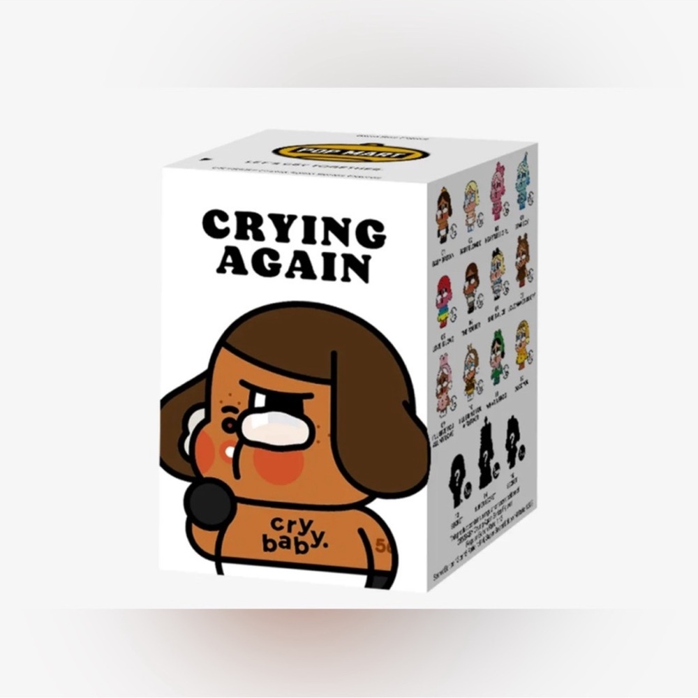 Authentic new Pop Mart Crying Again Figurine Box